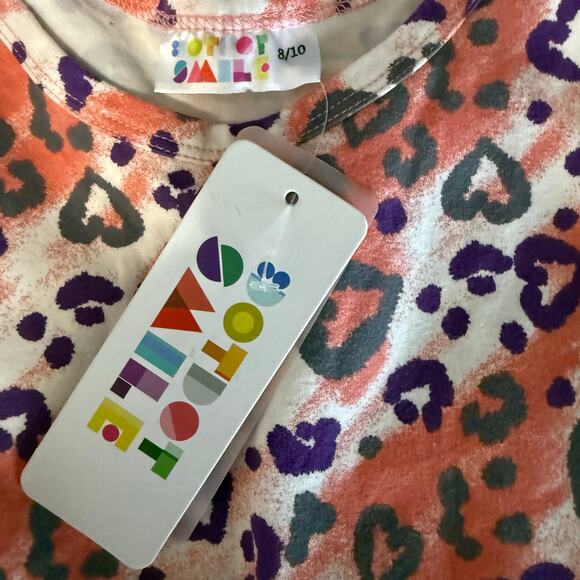 Dot Dot Smile NWT Leopard Romper Size 8/10 - Picture 7 of 9